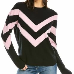 women Kier + J Stripe Cashmere Sweater