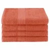 Superior Eco-Friendly Ringspun Cotton Modern Absorbent 4-Piece Bath Towel Set