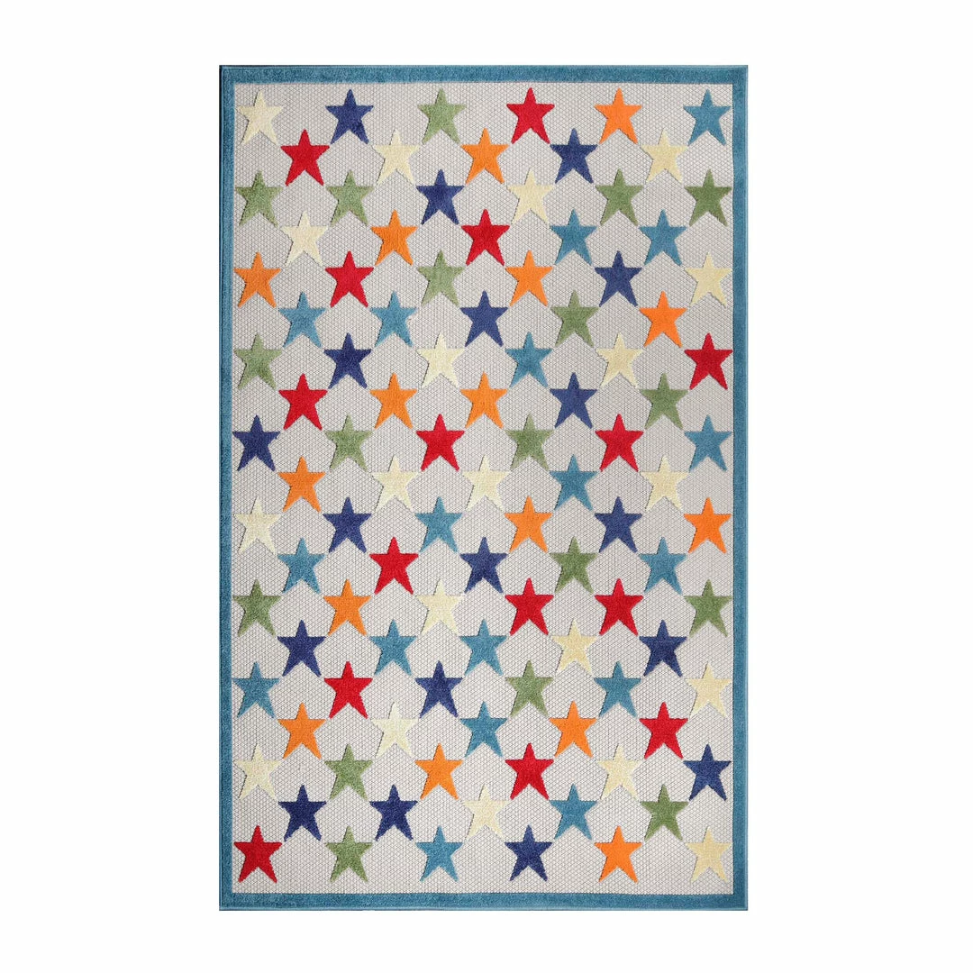 Superior Stars Modern Geometric Polypropylene Indoor/Outdoor Area Rug 5 Superior Stars Modern Geometric Polypropylene Indoor/Outdoor Area Rug - Image 5