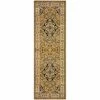 Superior Traditional Vintage Floral Medallion Polypropylene Indoor Area Rug or Runner