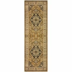 Superior Traditional Vintage Floral Medallion Polypropylene Indoor Area Rug or Runner