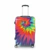 Ful Tie-dye Rainbow Swirl 24" FŪL Spinner Rolling Luggage