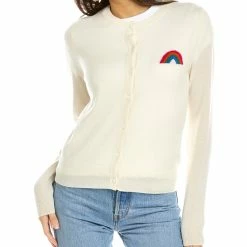 women Kier + J Rainbow Cashmere Cardigan