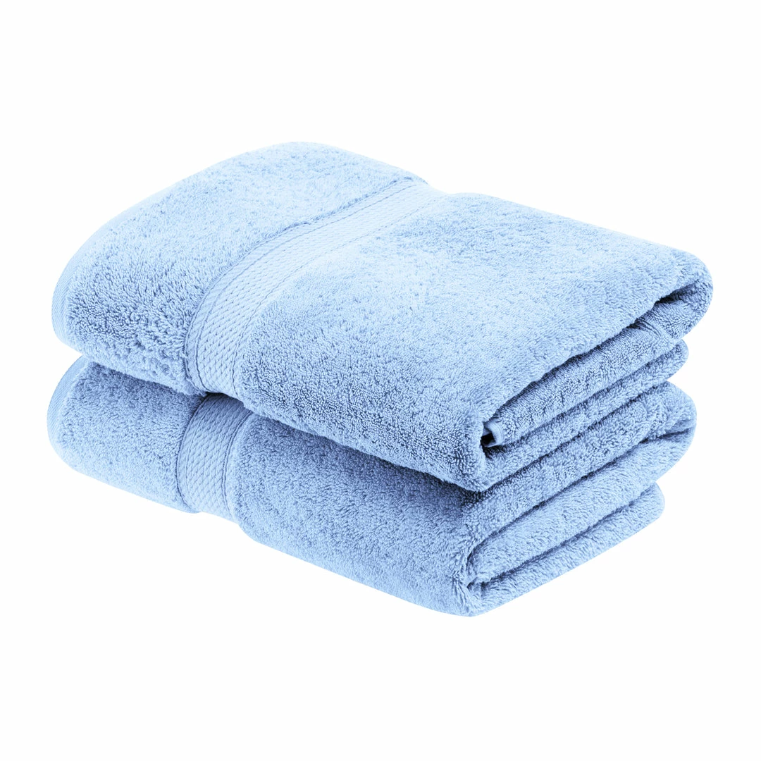 Superior Solid Egyptian Cotton 2-Piece Bath Towel Set 5 Superior Solid Egyptian Cotton 2-Piece Bath Towel Set - Image 5