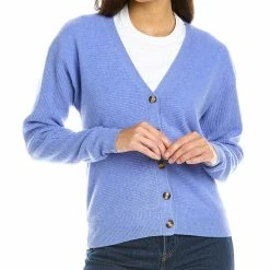 women Kier + J Fancy Stitch Cashmere Sweater