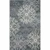 Superior Leigh Elegant Floral Medallion Polypropylene Indoor Area Rug