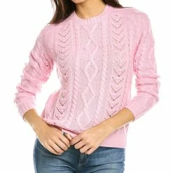 women Kier + J Multi-Knit Cashmere Sweater
