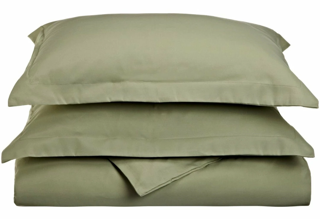 Superior 1200-Thread Count Breathable Egyptian Cotton Luxurious Solid Duvet Cover Set 7 Superior 1200-Thread Count Breathable Egyptian Cotton Luxurious Solid Duvet Cover Set - Image 7
