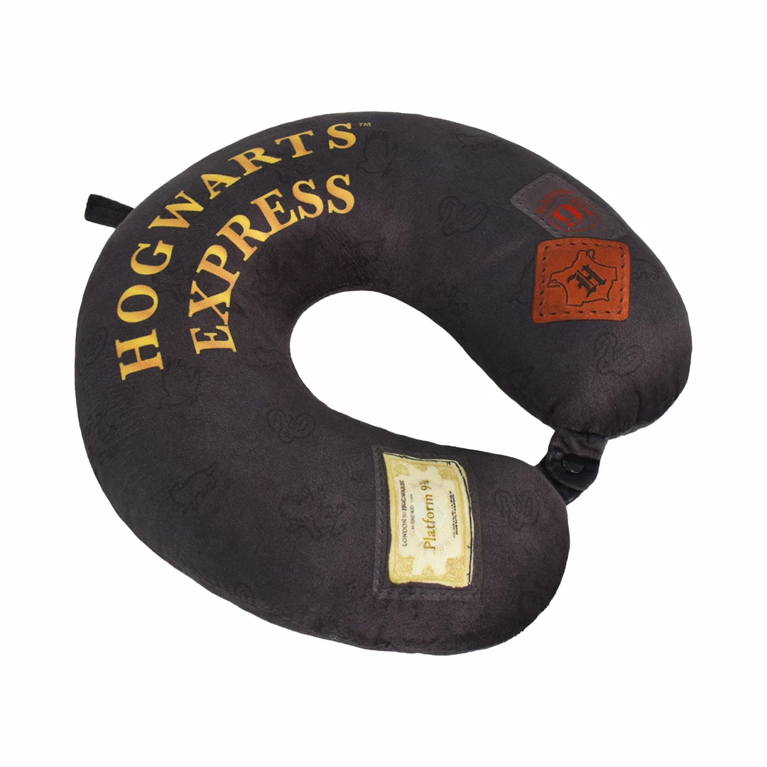 FUL Harry Potter Neck Pillow, Hogwart's Express Travel Head Pillow for Sleep in Airplane or Car, Black 3 FUL Harry Potter Neck Pillow, Hogwart's Express Travel Head Pillow for Sleep in Airplane or Car, Black - Image 3