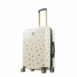 Ful Impulse Mixed Dots Hardside Spinner 26" Luggage, Black White