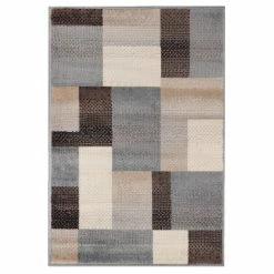 Superior Home Indoor Geometric Tile Color-Block Polypropylene Area Rug
