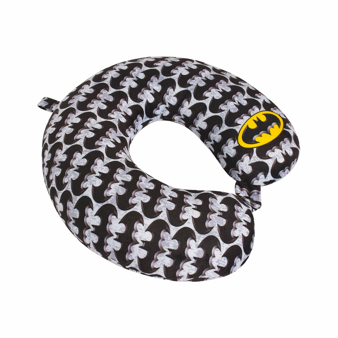FUL Batman Neck Pillow, Logo Design Travel Head Pillow for Sleep in Airplane or Car, Gray 3 FUL Batman Neck Pillow, Logo Design Travel Head Pillow for Sleep in Airplane or Car, Gray - Image 3