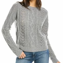 women Kier + J Multi-Knit Cashmere Sweater