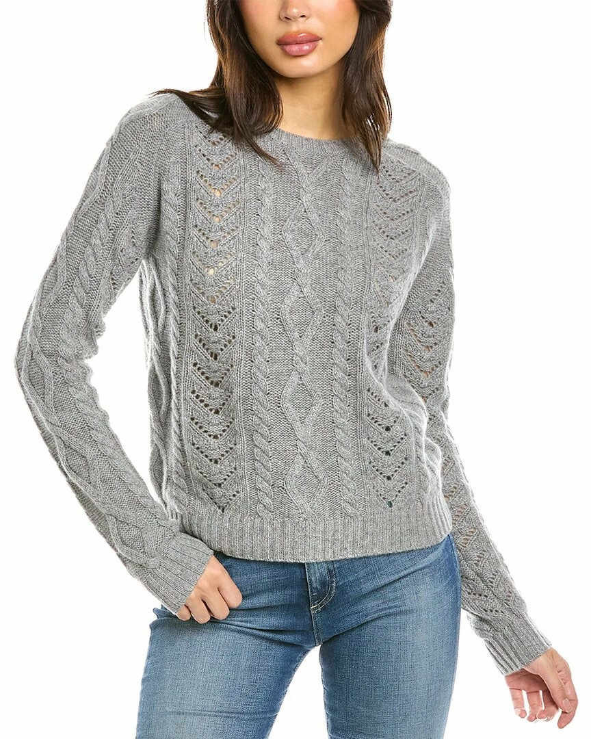 women Kier + J Multi-Knit Cashmere Sweater 1 women Kier + J Multi-Knit Cashmere Sweater