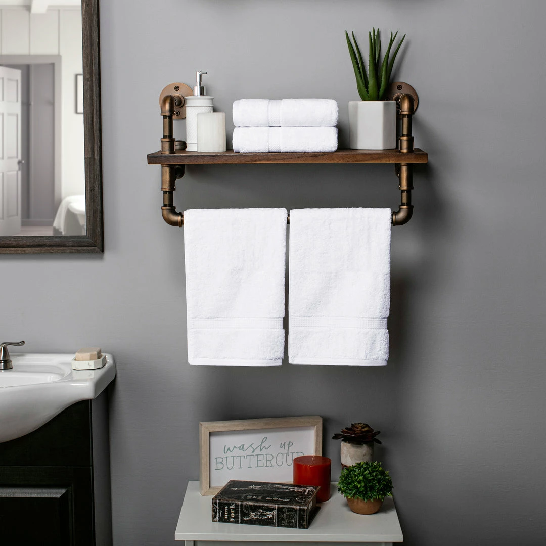 Superior Egyptian Cotton Hotel Quality 4-Piece Hand Towel Set 2 Superior Egyptian Cotton Hotel Quality 4-Piece Hand Towel Set - Image 2