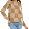 women Kier + J Square Print Cashmere Sweater