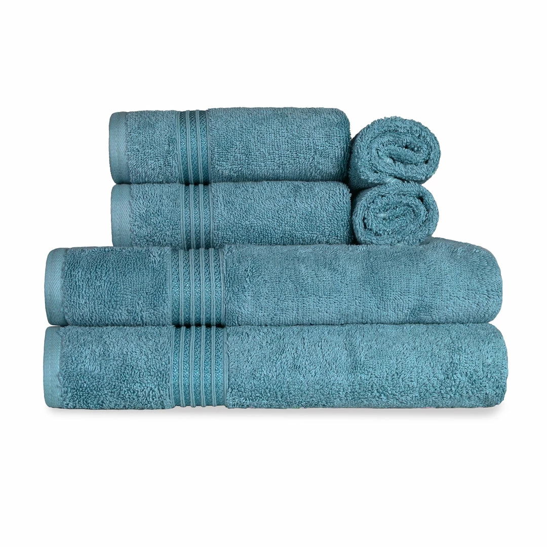 Superior Egyptian Cotton 600 GSM, 6-Piece Towel Set, 2 Bath 2 Hand, 2 Face 6 Superior Egyptian Cotton 600 GSM, 6-Piece Towel Set, 2 Bath 2 Hand, 2 Face - Image 6