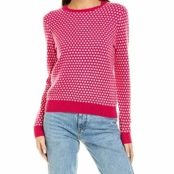women Kier + J Dotted Cashmere Sweater