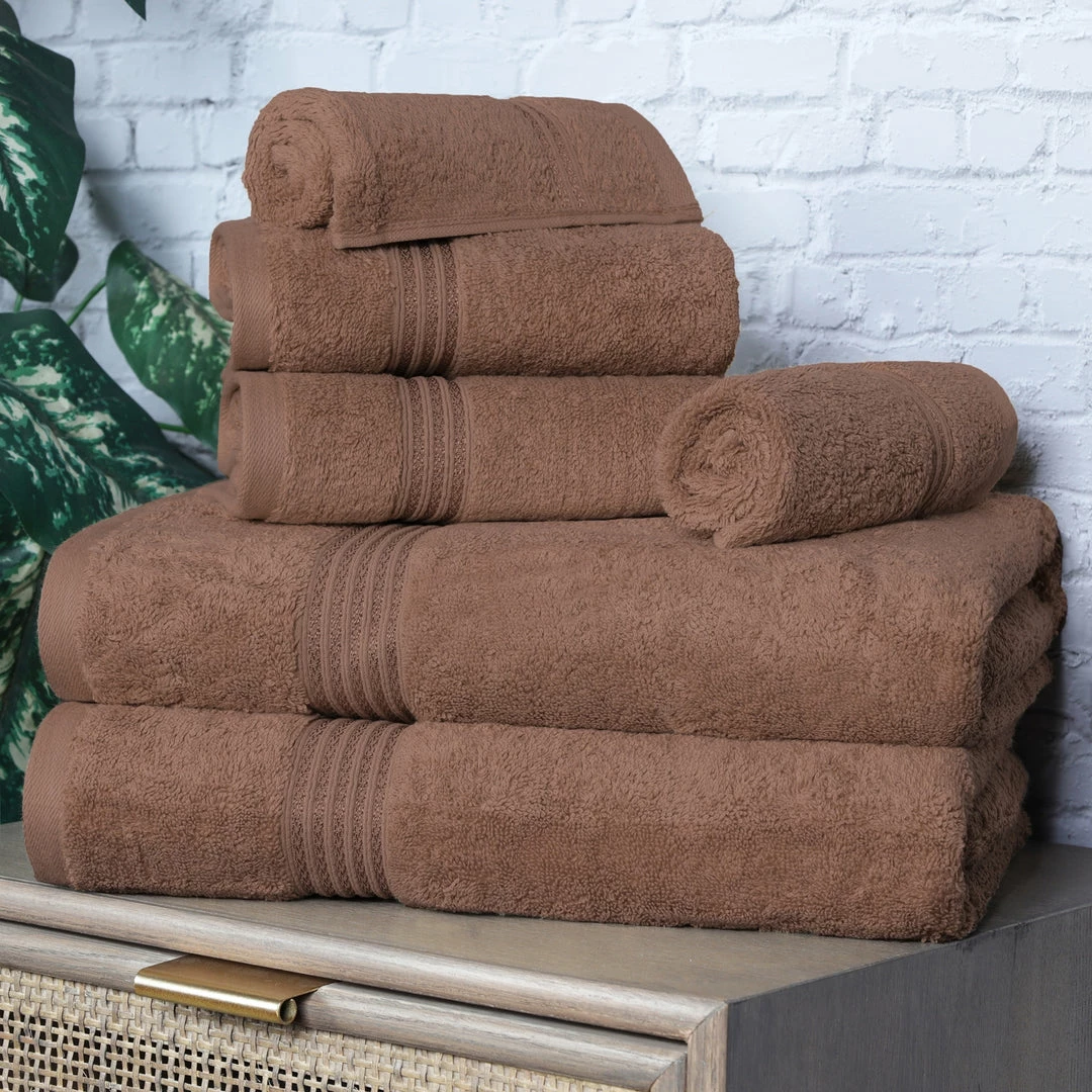 Superior Egyptian Cotton 600 GSM, 6-Piece Towel Set, 2 Bath 2 Hand, 2 Face 2 Superior Egyptian Cotton 600 GSM, 6-Piece Towel Set, 2 Bath 2 Hand, 2 Face - Image 2