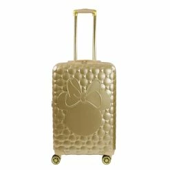 Ful Disney Minnie Quilted 3D Molded 25" Spinner Luggage Gold