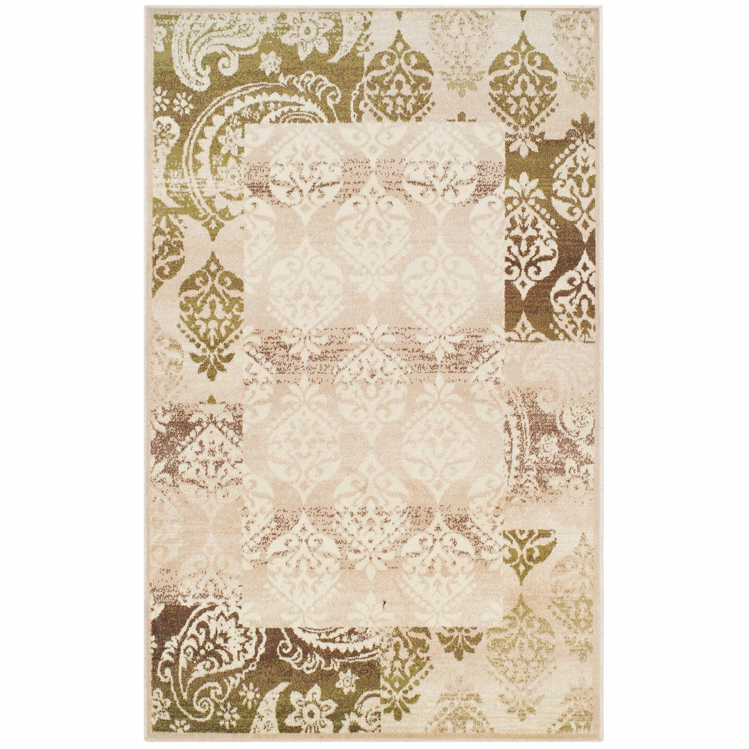Superior Mystique Modern Damask Oriental Polypropylene Indoor Area Rug or Runner 1 Superior Mystique Modern Damask Oriental Polypropylene Indoor Area Rug or Runner