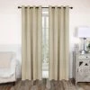 Superior Thermal Insulated Solid Blackout Curtain Panel Set with Grommet Topper