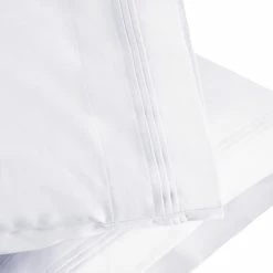 Superior 1500-Thread Count Breathable Egyptian Cotton Luxurious Solid Pillowcase Set