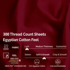 Superior 300-Thread Count Breathable Egyptian Cotton Luxurious Solid Deep Pocket Sheet Set -Cheap Superior Store df1baa6585464433b0806b762d0806eb 1080x