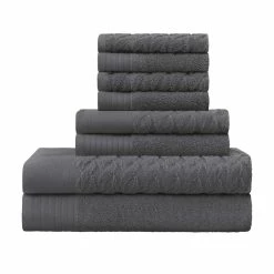 Superior Turkish Cotton Jacquard Assorted 8-Piece Towel Set