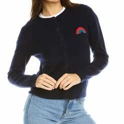 women Kier + J Rainbow Cashmere Cardigan