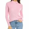 women Kier + J Mock Neck Cashmere Pullover