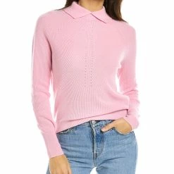 women Kier + J Mock Neck Cashmere Pullover