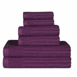 Superior Soho Cotton Textured Ribbed Checker Border Absorbent 6-Piece Towel Set -Cheap Superior Store e6b0c8933eea4ce88ca8410037d9ff45 01df34f4 7c9d 4449 a747 0e63f24cbd15 1080x