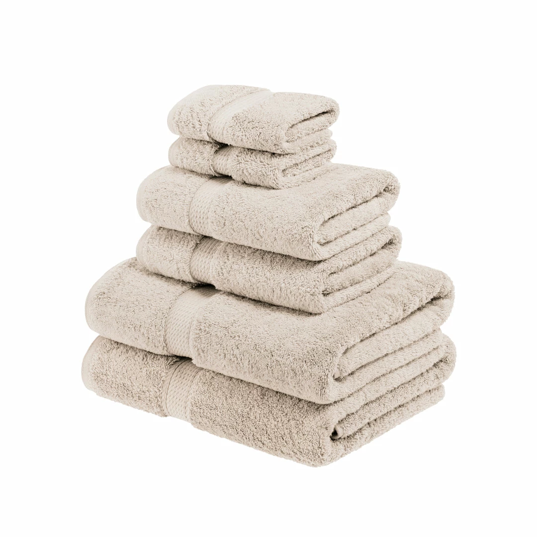 Superior Solid Egyptian Cotton 6-Piece Towel Set 12 Superior Solid Egyptian Cotton 6-Piece Towel Set - Image 12
