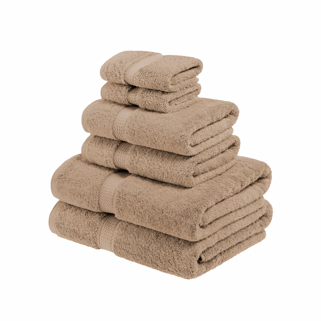 Superior Solid Egyptian Cotton 6-Piece Towel Set 5 Superior Solid Egyptian Cotton 6-Piece Towel Set - Image 5