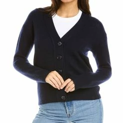 women Kier + J V-Neck Cashmere Cardigan