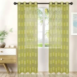 Superior Modern Traditional Delicate Rope Textured Stripe Sheer Grommet Curtain Panel Set -Cheap Superior Store f3f3a4a43d204b9a8bf612d90741b41a 1080x