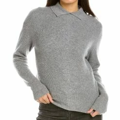 women Kier + J Mock Neck Cashmere Pullover