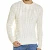 men Kier + J Fisherman Cable Wool & Cashmere-Blend Crewneck Sweater