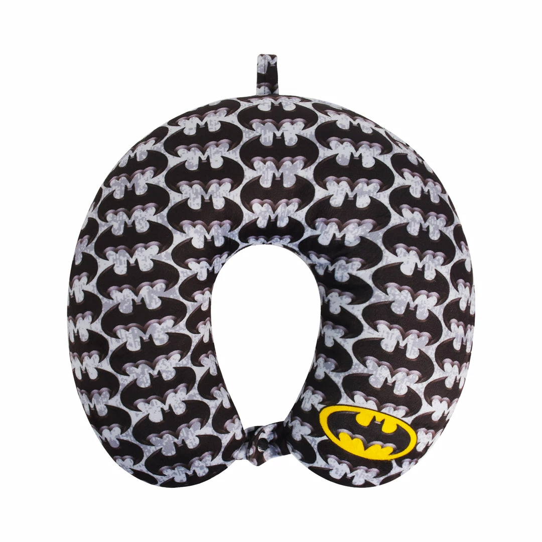 FUL Batman Neck Pillow, Logo Design Travel Head Pillow for Sleep in Airplane or Car, Gray 1 FUL Batman Neck Pillow, Logo Design Travel Head Pillow for Sleep in Airplane or Car, Gray